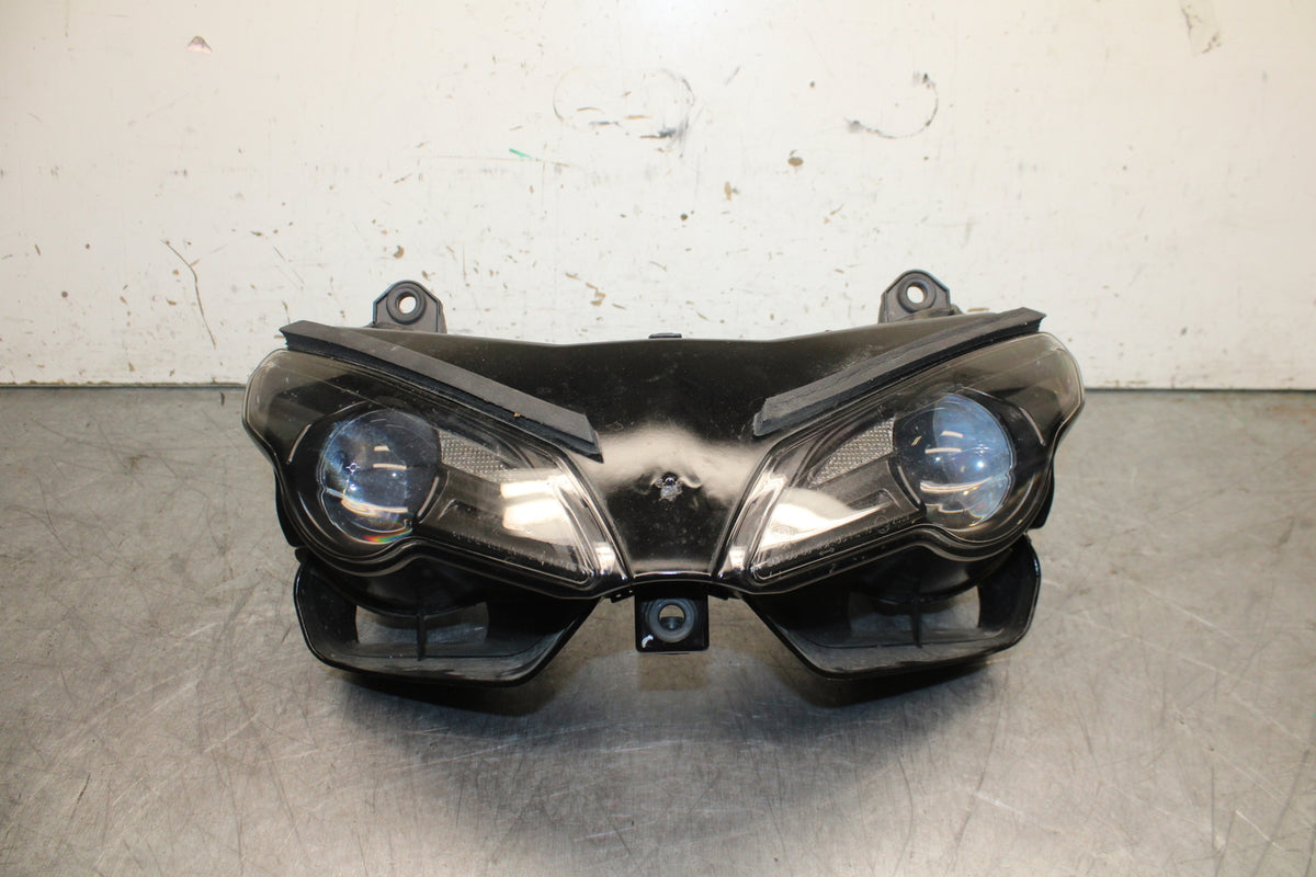 08-13 DUCATI 848 EVO FRONT HEADLIGHT HEAD LIGHT LAMP BB667