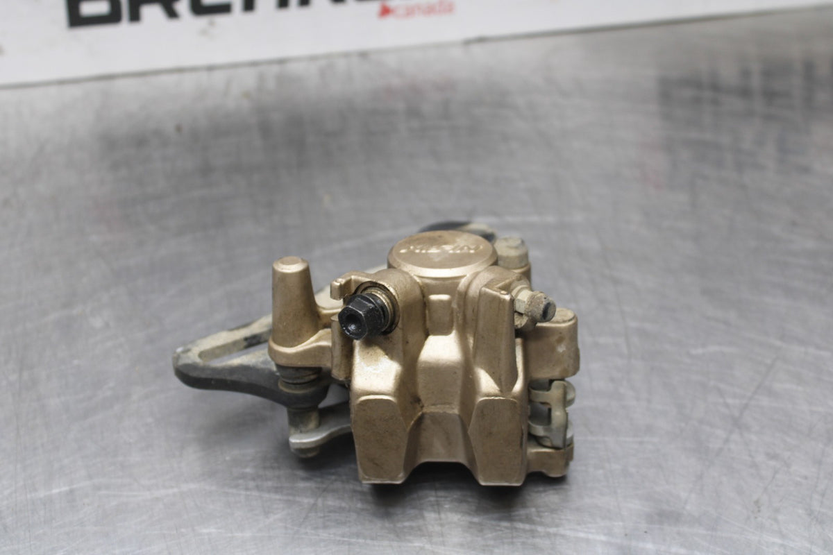 08 HONDA CBR125R REAR BACK BRAKE CALIPER W MOUNT BRACKET BB804