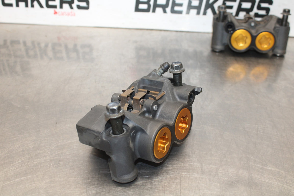 08-16 YAMAHA YZF R6 RIGHT LEFT FRONT BRAKE CALIPER SET PAIR CALIPERS BB929