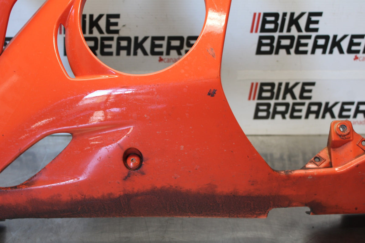 03-04 YAMAHA YZF R6 LEFT LOWER MID UPPER SIDE FAIRING COWL BB890