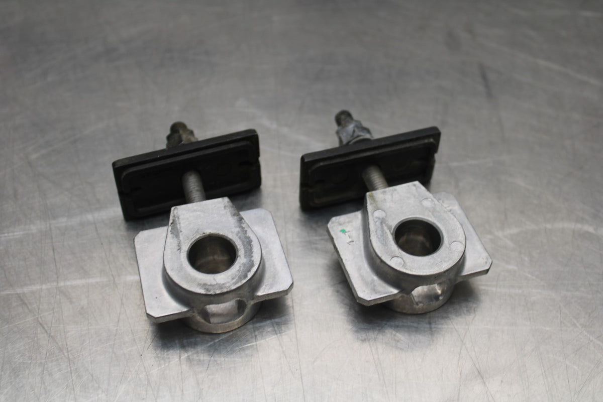18-23 KAWASAKI NINJA 400 EX400 ABS CHAIN TENSIONER ADJUSTMENT BRACKETS BB795