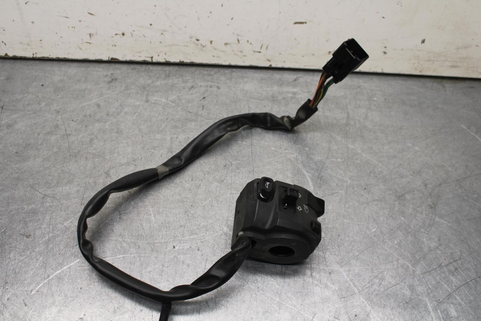 09-12 KAWASAKI NINJA ZX6R LEFT CLIP ON HANDLE HORN SIGNALS SWITCH  BB640