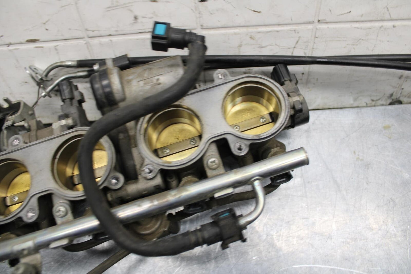 07-08 YAMAHA YZF R1 MAIN FUEL INJECTORS / THROTTLE BODIES BB483