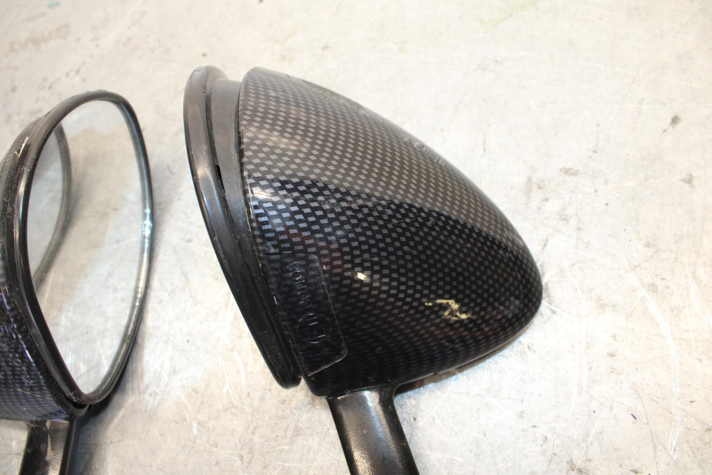 06-07 KAWASAKI NINJA ZX14R REAR VIEW MIRROR SET PAIR MIRRORS bb433