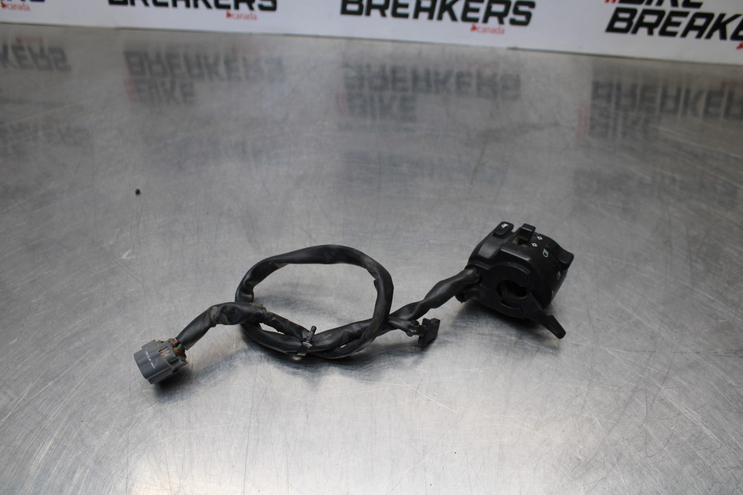 08-18 KAWASAKI KLR650 LEFT CLIP ON HANDLE HORN SIGNALS SWITCH SWITCHES BB183