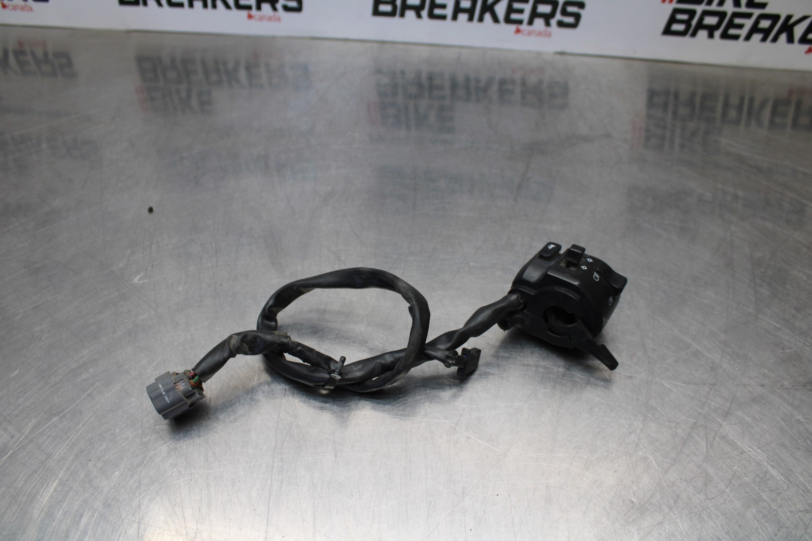 08-18 KAWASAKI KLR650 LEFT CLIP ON HANDLE HORN SIGNALS SWITCH SWITCHES BB183