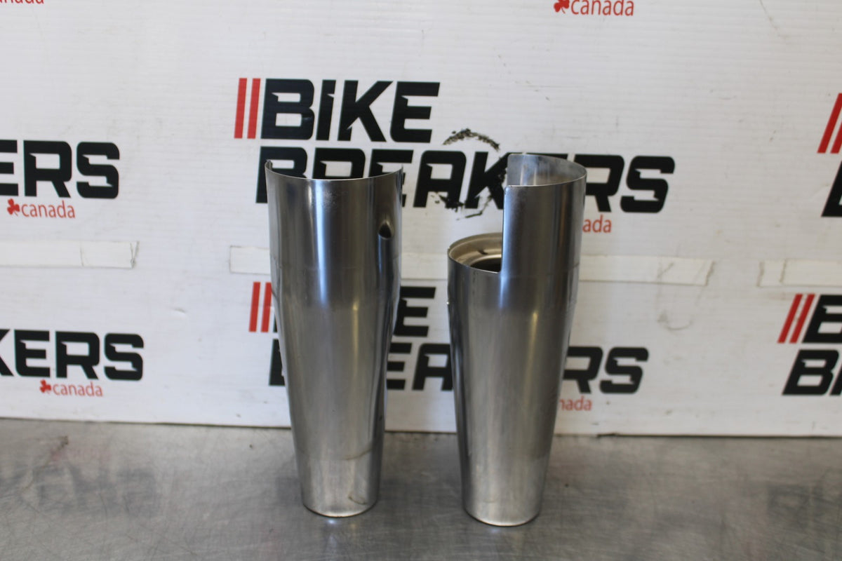 08 YAMAHA V STAR 1100 XVS1100AW CLASSIC FRONT FORK COVER TOP GUARD SHIELD BB916