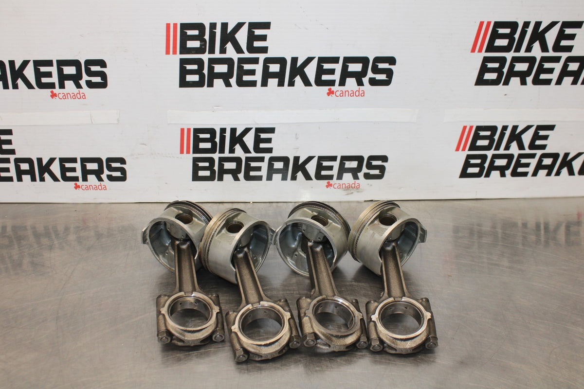 84 HONDA INTERCEPTOR 1000 VF1000F ENGINE MOTOR BLOCK PISTONS & RODS BB878