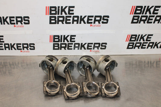 84 HONDA INTERCEPTOR 1000 VF1000F ENGINE MOTOR BLOCK PISTONS & RODS BB878
