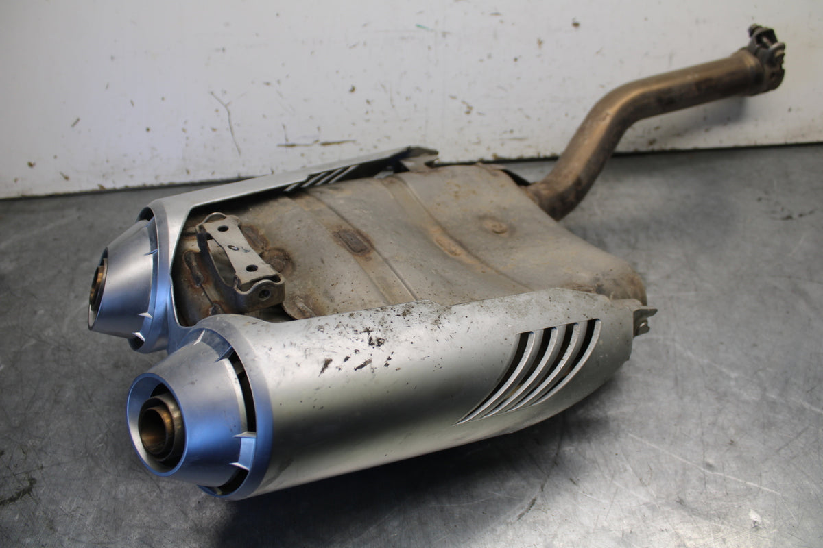 07-09 YAMAHA FZ6 EXHAUST PIPE MUFFLER SLIP ON CAN SILENCER 5VX-14710-01-00 BB713