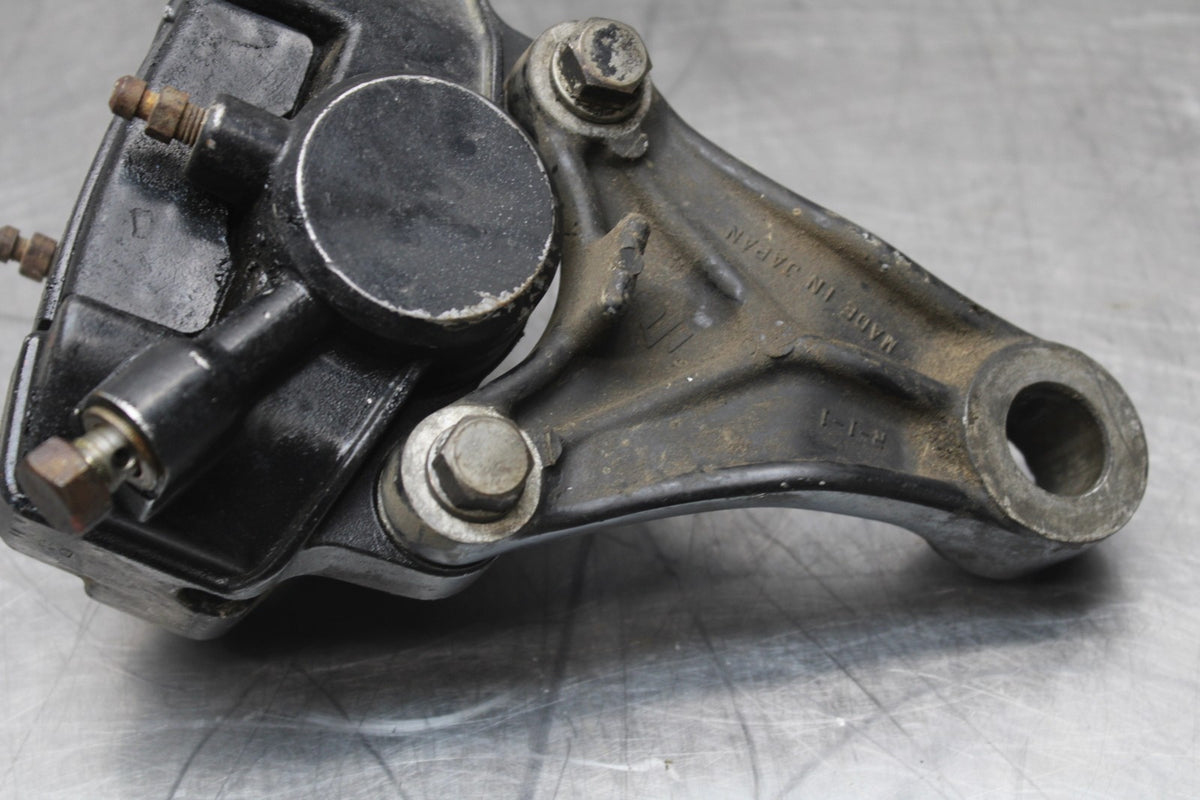 77-79 SUZUKI GS1000 REAR BACK BRAKE CALIPER W MOUNT BRACKET BB807