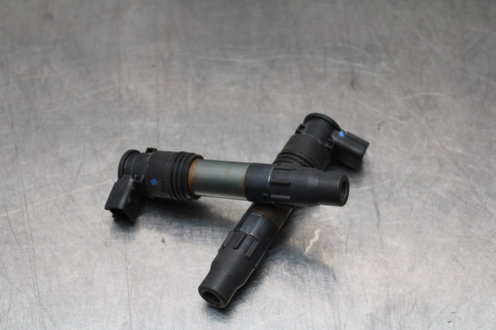 13-17 KAWASAKI NINJA 300 EX300 ABS IGNITION COILS COIL SPARK PLUG CAPS BB187