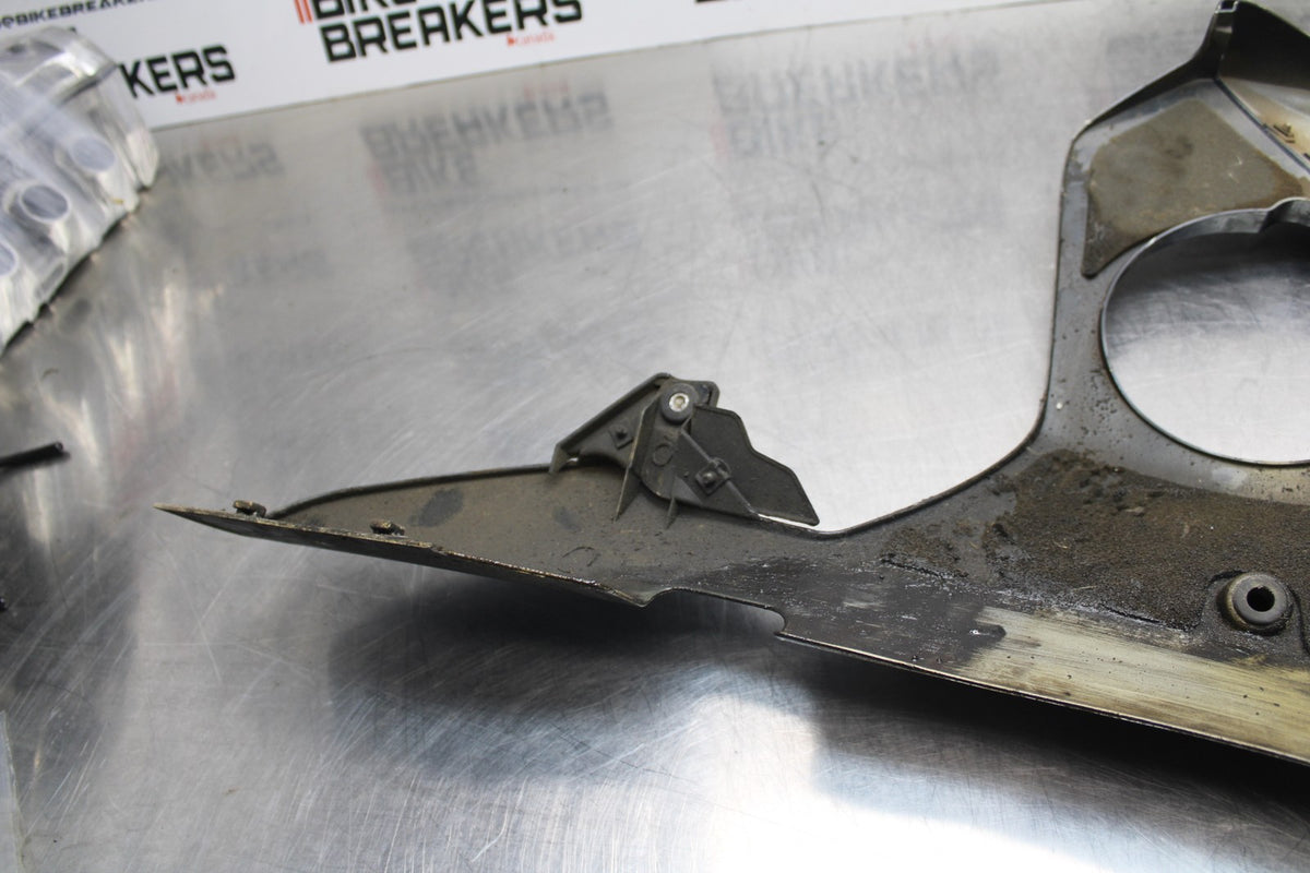 08-09 YAMAHA YZF R6S LEFT LOWER MID UPPER SIDE FAIRING COWL BB796