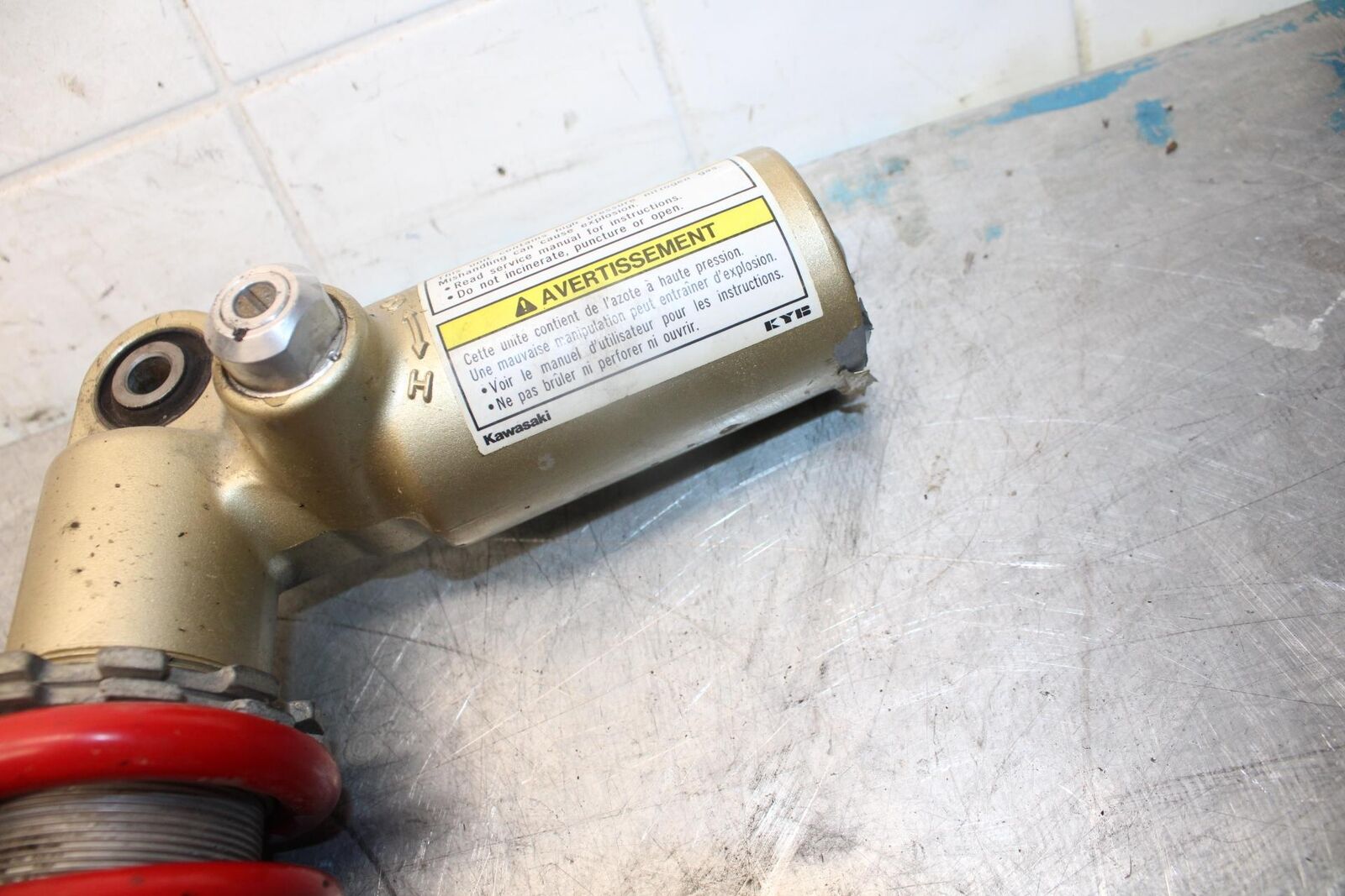 2002 Kawasaki Ninja ZX12R ZX1200B REAR BACK SHOCK ABSORBER SUSPENSION BB48