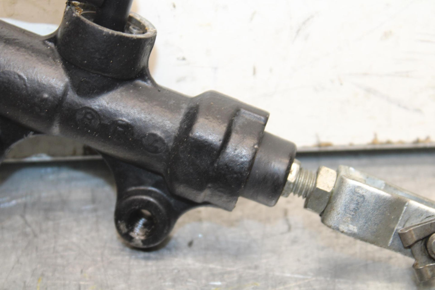 08-11 TRIUMPH SPEED TRIPLE REAR BACK BRAKE MASTER CYLINDER W RESERVOIR BB102