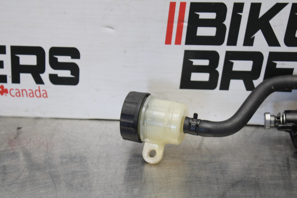 12 TRIUMPH STREET TRIPLE R REAR BACK BRAKE MASTER CYLINDER W RESERVOIR BB914