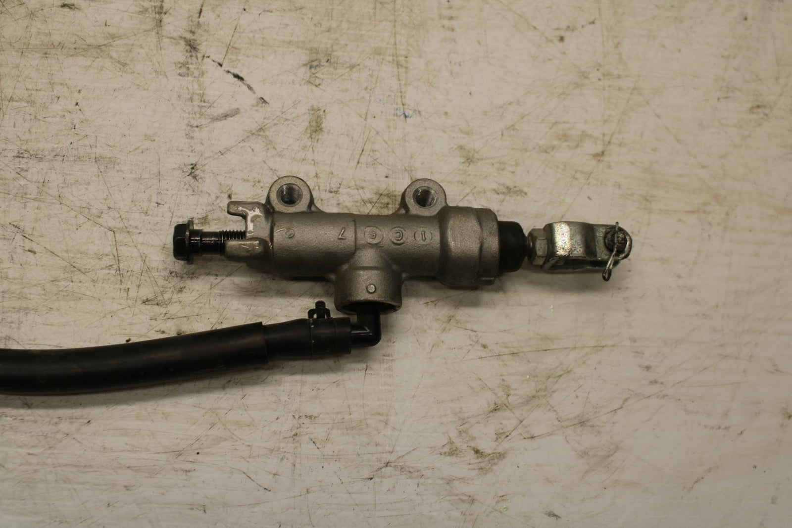 11-12 KAWASAKI NINJA 400 EX400 C REAR  BRAKE MASTER CYLINDER W RESERVOIR BB358