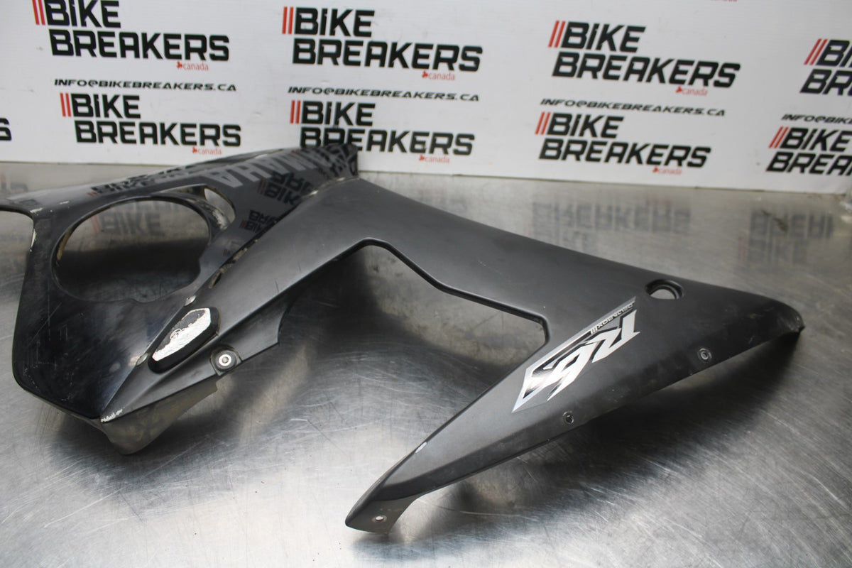 08-09 YAMAHA YZF R6S LEFT LOWER MID UPPER SIDE FAIRING COWL BB796