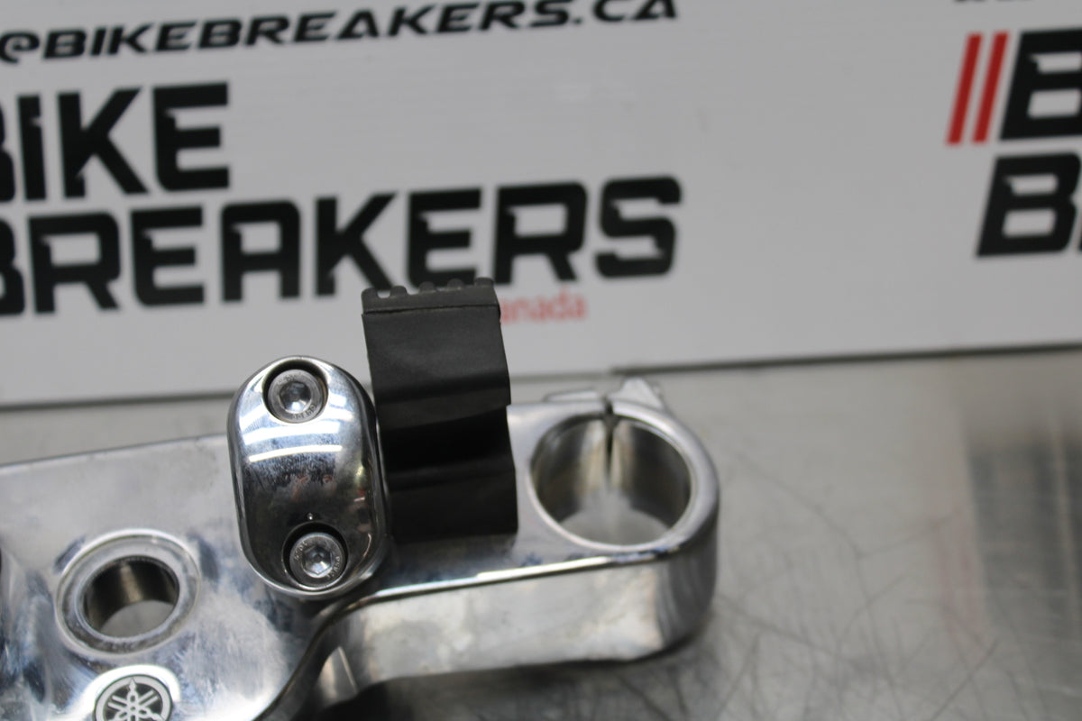 09 YAMAHA ROYAL STAR XVZ1300TF VENTURE FORKS UPPER TRIPLE TREE CLAMP BB151