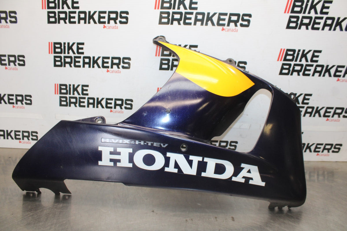 00-01 HONDA CBR929RR RIGHT LOWER BOTTOM BELLY SIDE FAIRING COWL  BB925