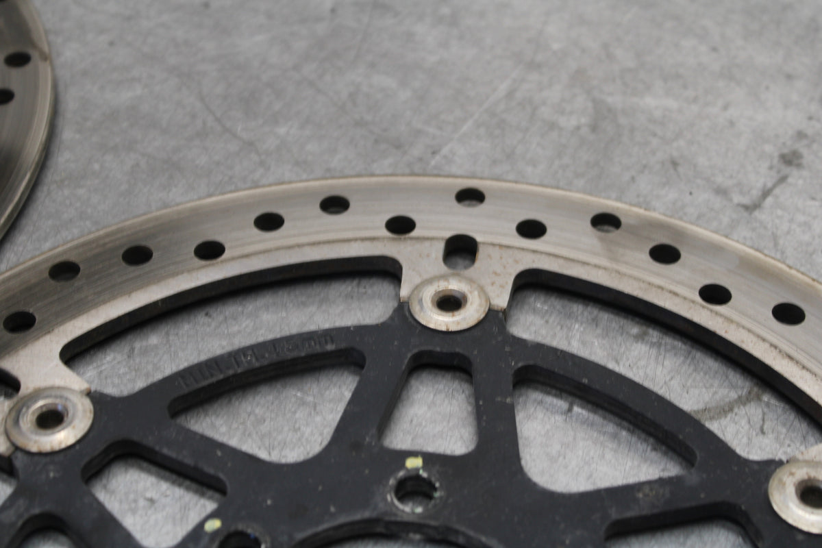 06-07 DUCATI MONSTER 695 FRONT LEFT RIGHT BRAKE ROTORS DISCS BB674