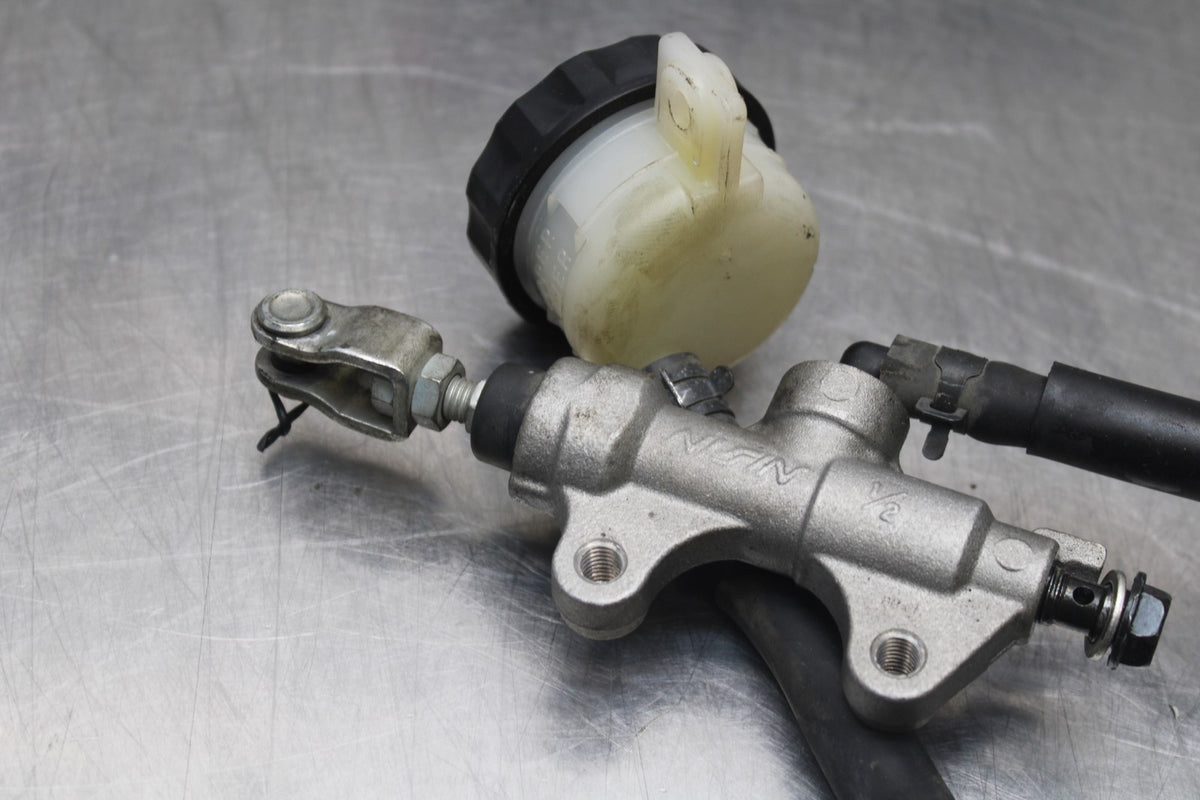 08 KAWASAKI NINJA 650 EX650 REAR BACK BRAKE MASTER CYLINDER W RESERVOIR BB797