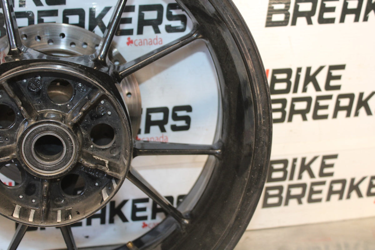 10-11 BMW S1000RR REAR WHEEL BACK RIM & ROTOR BB941