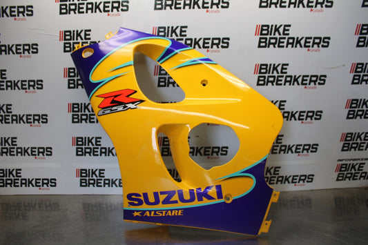 97-98 SUZUKI GSXR 600 SRAD LEFT LOWER MID UPPER SIDE FAIRING COWL BB00