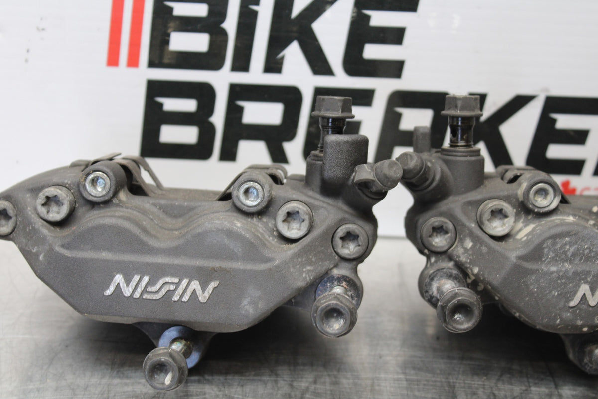 01-06 HONDA CBR600F4I RIGHT LEFT FRONT BRAKE CALIPER SET PAIR CALIPERS BB185