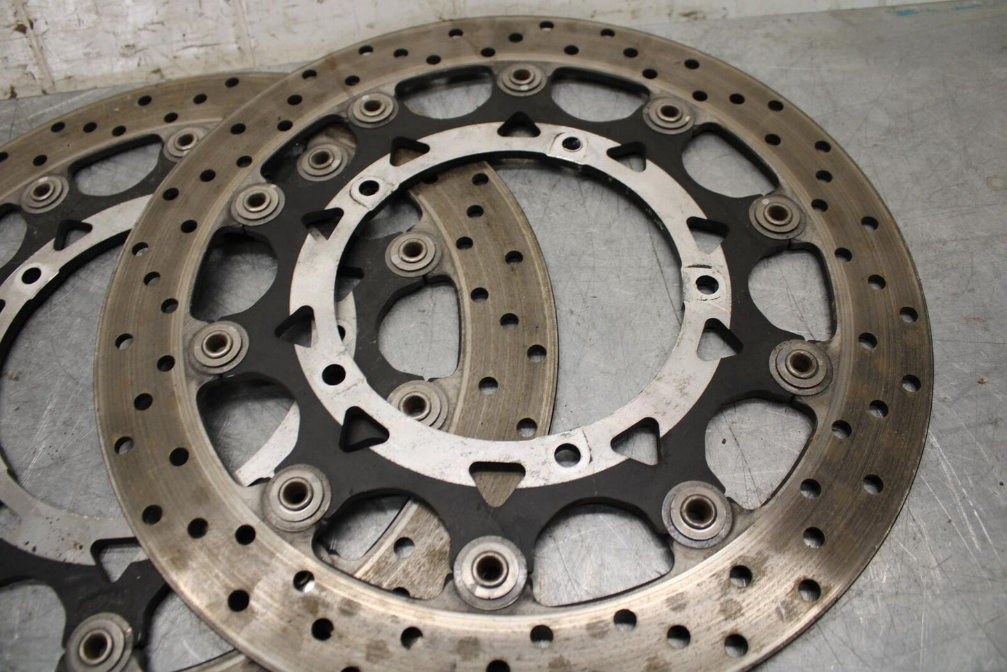 2007 Yamaha YZF R1 FRONT LEFT RIGHT BRAKE ROTORS DISCS 4C8-2581T-00-00 BB523