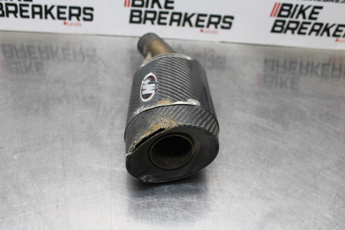 19-23 KAWASAKI NINJA ZX6R M4 EXHAUST PIPE MUFFLER SLIP ON CAN SILENCER BB188