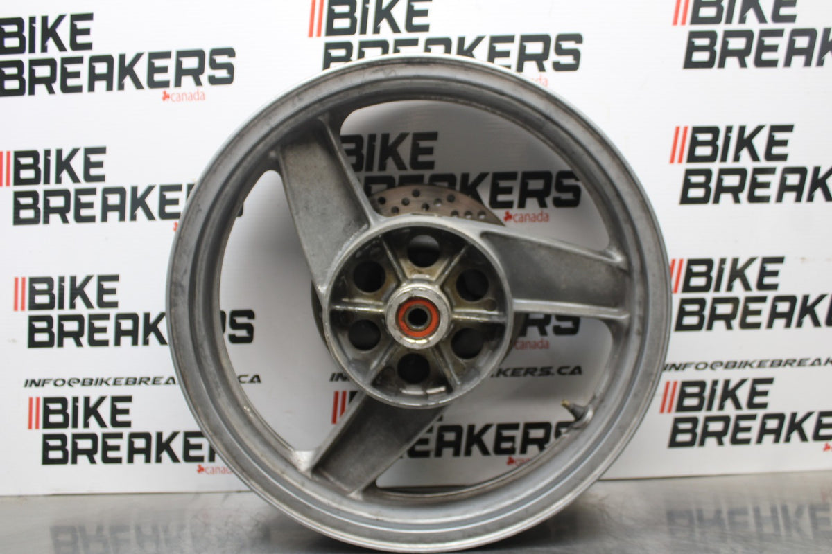 96 KAWASAKI NINJA 500 EX500A REAR WHEEL BACK RIM & ROTOR BB768