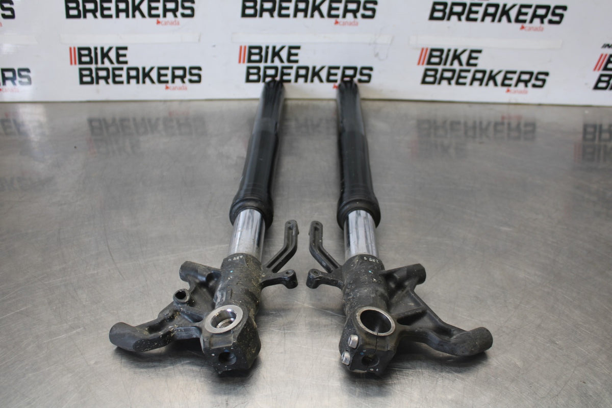 13-18 KAWASAKI NINJA ZX6R FRONT FORKS SHOCK SUSPENSION SET PAIR BB908