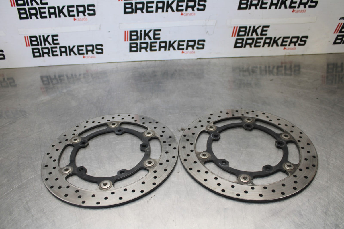 15-17 YAMAHA FJ09 FRONT LEFT RIGHT BRAKE ROTORS DISCS BB906