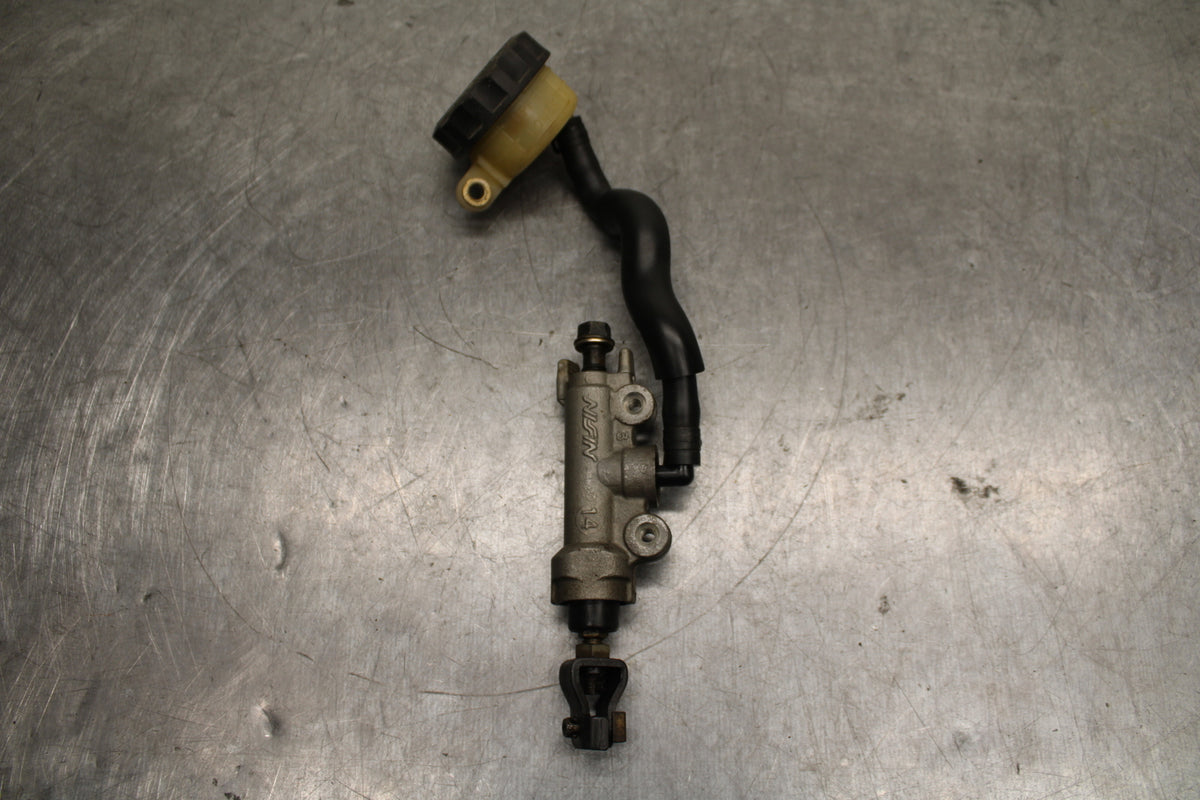 95-98 HONDA CBR600F3 REAR BACK BRAKE MASTER CYLINDER W RESERVOIR BB122