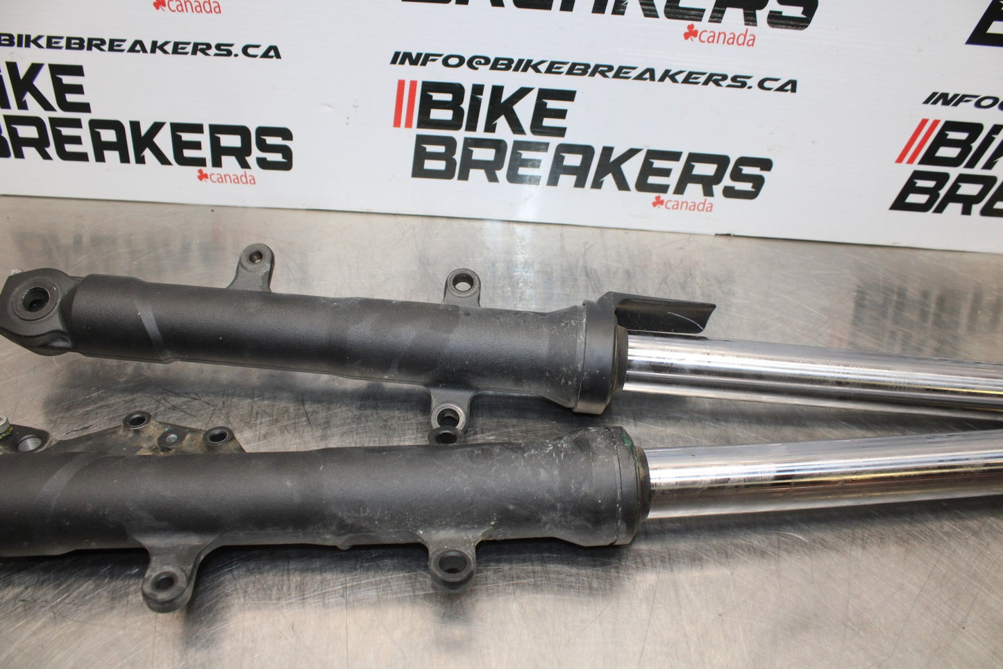 13-17 KAWASAKI NINJA 300 EX300 ABS FRONT FORKS SHOCK SUSPENSION SET PAIR BB187