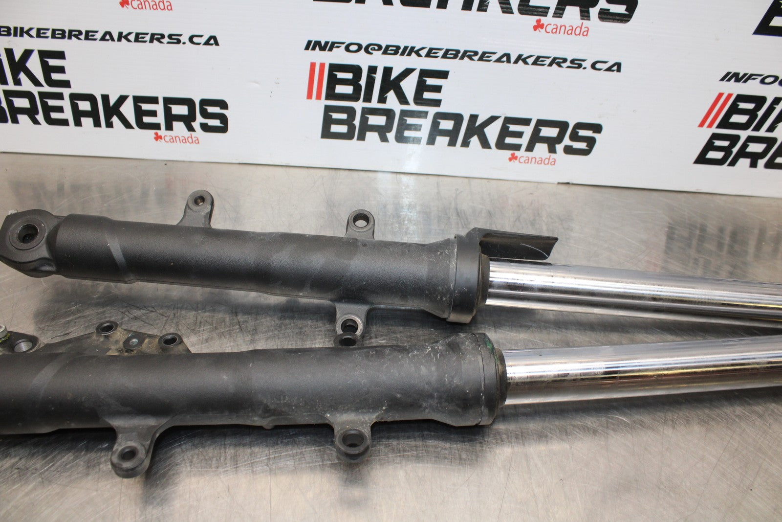 13-17 KAWASAKI NINJA 300 EX300 ABS FRONT FORKS SHOCK SUSPENSION SET PAIR BB187