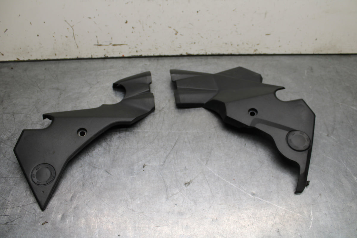 12-17 KAWASAKI ER-6N Z650 RIGHT LEFT FRAME MID SIDE COVERS COWLS TRIM BB709
