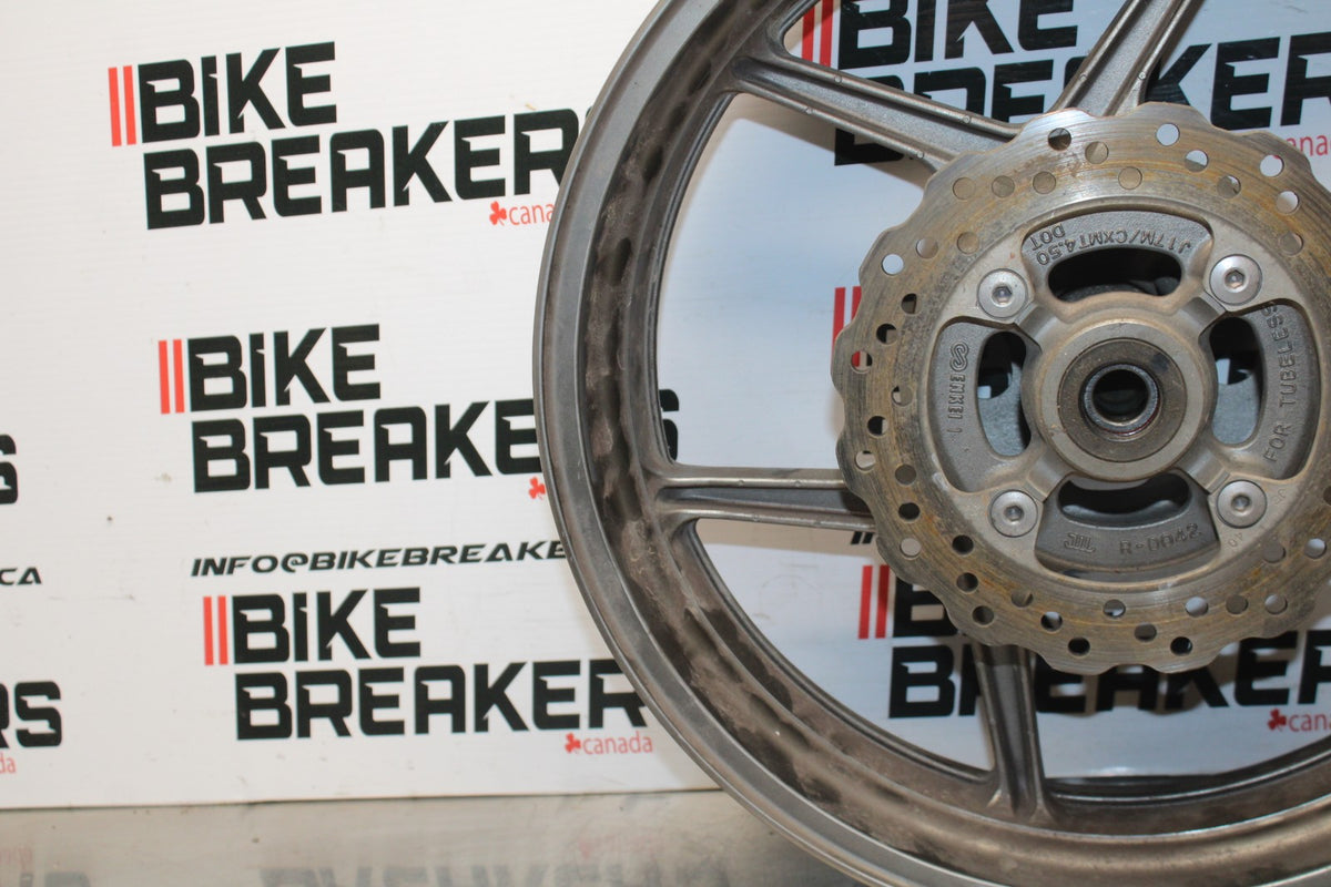 06 KAWASAKI NINJA 650 EX650 REAR WHEEL BACK RIM & ROTOR BB823