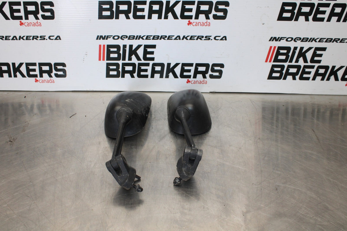 2007 Kawasaki Ninja ZX6R ZX600P RIGHT LEFT SIDE REAR VIEW MIRROR SET  BB175