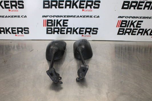 2007 Kawasaki Ninja ZX6R ZX600P RIGHT LEFT SIDE REAR VIEW MIRROR SET  BB175