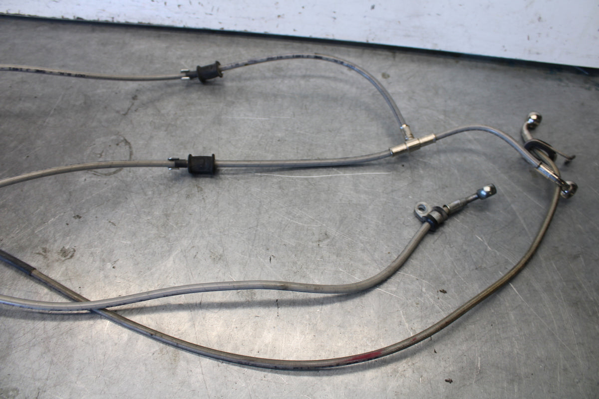 06-07 DUCATI MONSTER 695 FRONT REAR BRAKE CALIPER HOSES LINES SET BB674