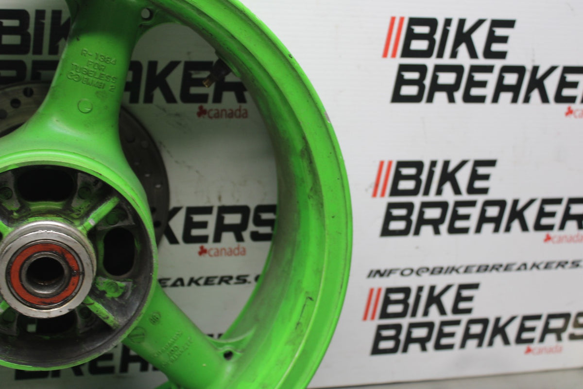 98 KAWASAKI NINJA ZX6 REAR WHEEL BACK RIM & ROTOR BB870