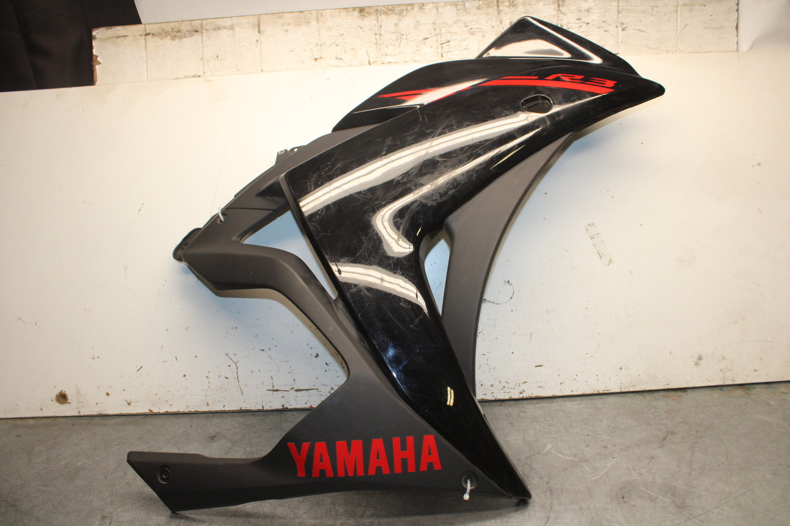 15-17 YAMAHA YZF R3 RIGHT LOWER MID UPPER SIDE FAIRING COWL  BB526