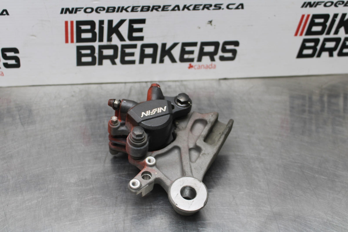 13-15 HONDA CBR500R REAR BACK BRAKE CALIPER W MOUNT BRACKET BB834