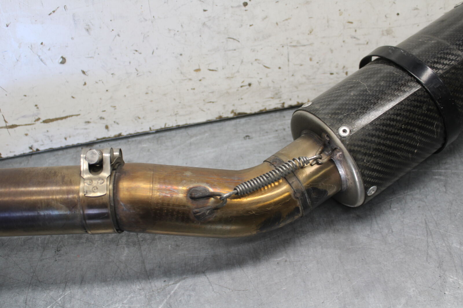 09-12 KAWASAKI NINJA ZX6R EXHAUST PIPE MUFFLER SLIP ON CAN SILENCER BB698