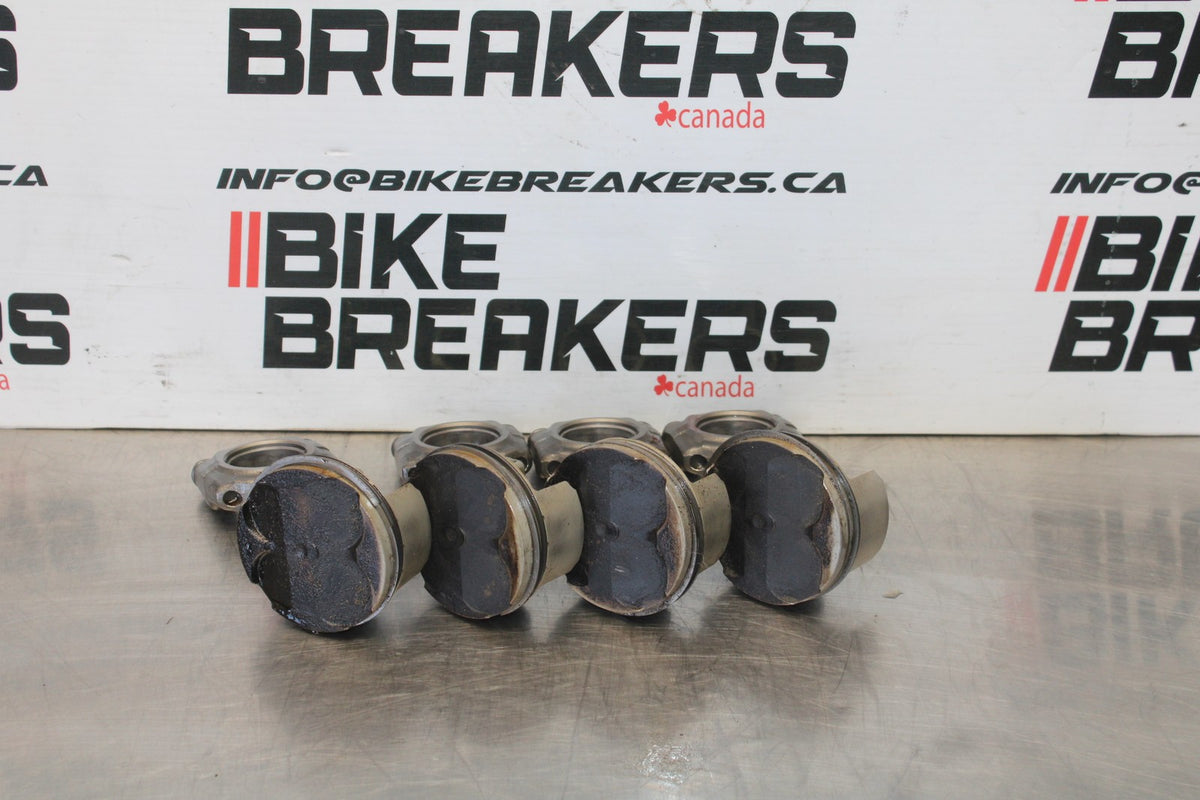 08-10 SUZUKI GSXR750 ENGINE MOTOR BLOCK PISTONS BB854