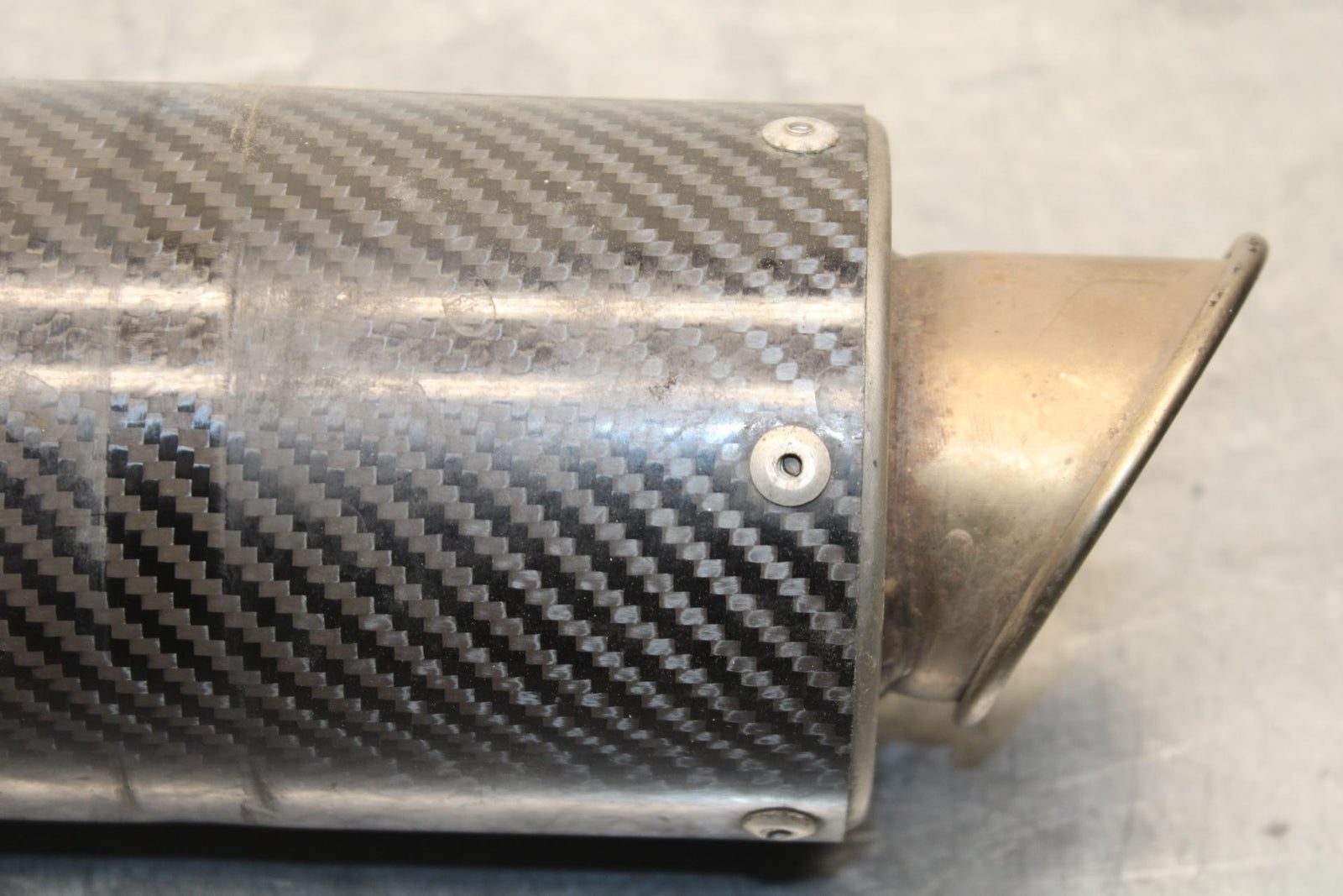 09-12 KAWASAKI NINJA ZX6R EXHAUST PIPE MUFFLER SLIP ON CAN SILENCER BB617