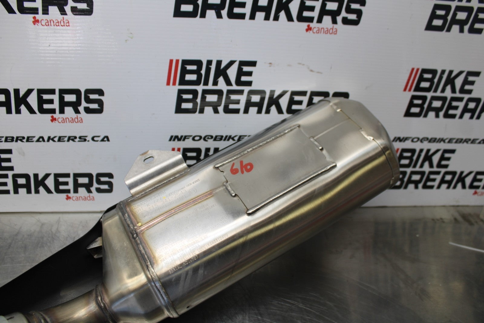 24-25 KAWASAKI NINJA ZX4R FULL EXHAUST SYSTEM HEADERS PIPE MUFFLER BB610