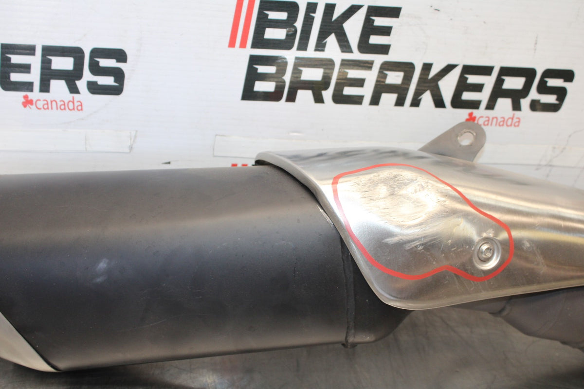 16 APRILIA TUONO V4 1100 EXHAUST PIPE MUFFLER SLIP ON CAN SILENCER BB905